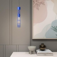 Світильник підвісний MSK Electric Flow у стилі лофт під лампу Е27 синій NL 6040 BL Світильник підвісний MSK Electric Flow у стилі лофт під лампу Е27 синій NL 6040 BL