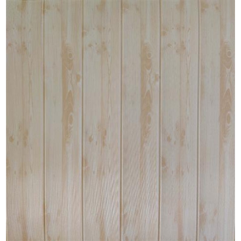 Самоклеюча декоративна 3D панель 3D mіх 2034-5 Клен 700x700x5 мм Коричневий