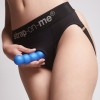 Насадка для страпона Strap-On-Me Dildo Plug Balls Blue Metallic L в інтернет супермаркеті PbayMarket!