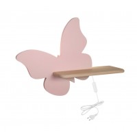 Настінний світильник Candellux Butterfly 40x29.5 см Коричнево-рожевий (21-85177)