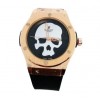 Чоловічий наручний годинник Hublot з черепом 45 мм Золотий (2104618465)