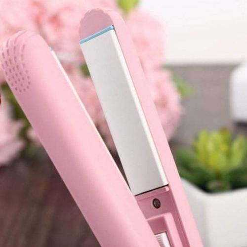 Випрямляч щипці Straightener Style Mini для укладання волосся та створення об'єму Рожевий в інтернет супермаркеті PbayMarket!