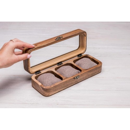 Коробочка для зберігання годинників ecoWalnut 7х26.5х9.5 см Коробочка для зберігання годинників ecoWalnut 7х26.5х9.5 см