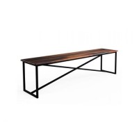 Обідня лава в стилі Loft NS-1090 480x1400x350 мм Черный