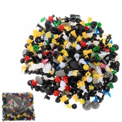 Набір автомобільних кріплень пістонів кліпс MHZ 500 шт. Multicolor Набір автомобільних кріплень пістонів кліпс MHZ 500 шт. Multicolor