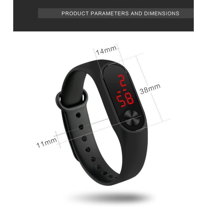 Пульсоксиметр електронний на палець Healer Oximeter 5309 LED пульсоксиметр+Батарейки+Чорний спортивний годинник