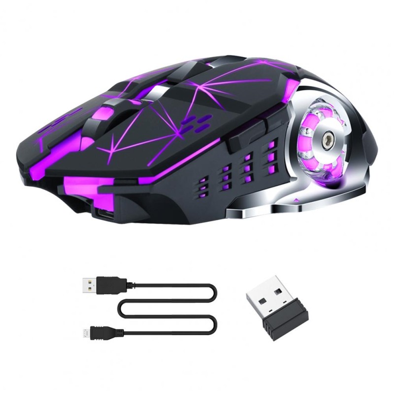 Миша бездротова ігрова з підсвічуванням T-Wolf Q13 Strip Black Original