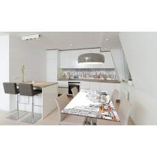 Наклейка вінілова на стіл Zatarga «Вулиці Парижа» 600х1200 мм Z180797st