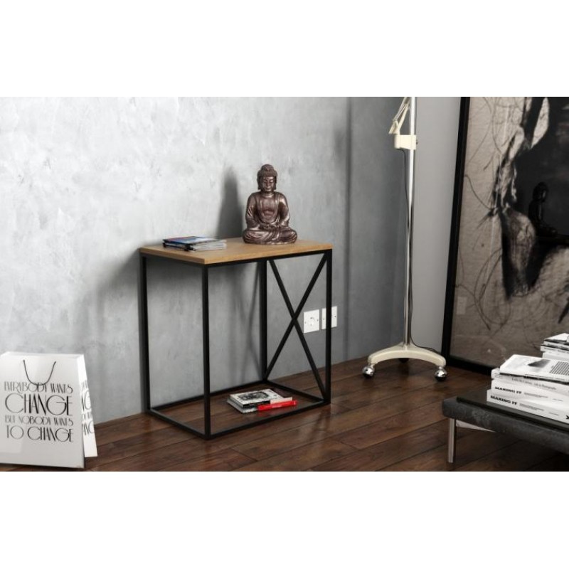 Консоль для дому в стилі Loft NS-335 650x600x400 мм Черный