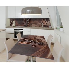 Наклейка 3Д вінілова на стіл Zatarga «Бадьян і кориця» 600х1200 мм для будинків, квартир, столів, кав'ярень.