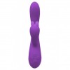 Вібратор-кролик Wooomy Gili-Gili Vibrator with Heat Purple, відросток з вушками, підігрів до 40°С