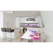 Наклейка вінілова на стіл Zatarga «Волошки та Жоржини» 650х1200 мм Z180870/1st