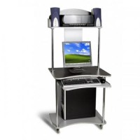 Комп'ютерний стіл Тиса СК-4 Алюміній-Венге магія Комп'ютерний стіл Тиса СК-4 Алюміній-Венге магія