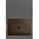 Шкіряний чохол для MacBook 14 дюйм Темно-коричневий Crazy Horse BlankNote