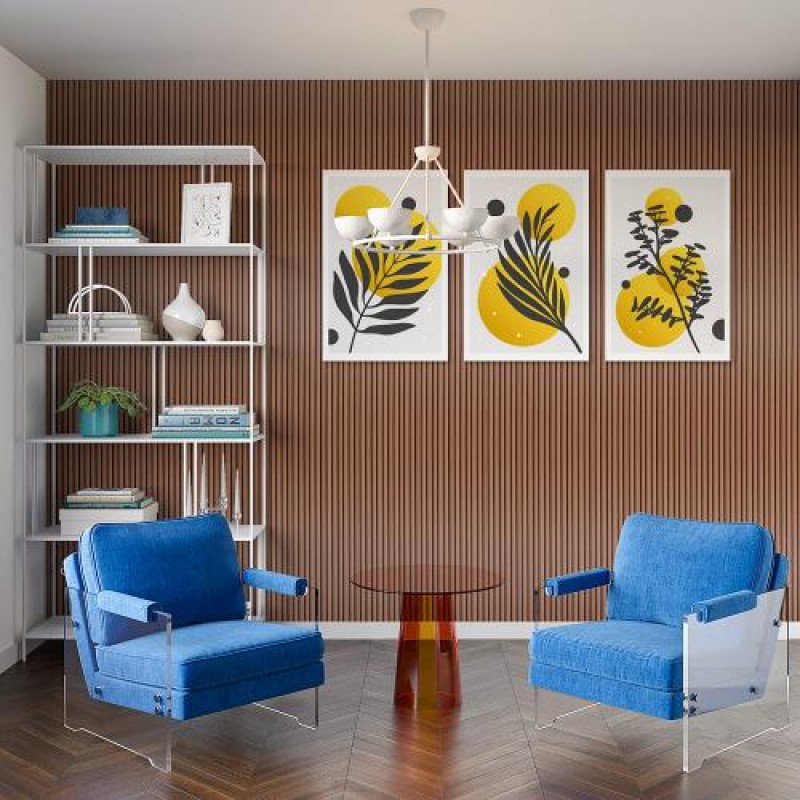 Декоративна стінова рейка Sticker Wall WPC 160x3000x23 мм Капучіно (SW-00001538)