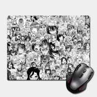 Ігрова поверхня Nextprint колаж чб Ахегао - Ahegao 220 х 180 мм (14976)