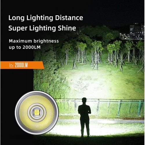Ліхтар ручний акумуляторний SuperFire D18 3350 Lumen IP44 Black Ліхтар ручний акумуляторний SuperFire D18 3350 Lumen IP44 Black