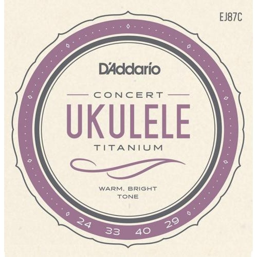 Струни для укулеле D'Addario EJ87C Titamium Concert Ukulele Strings 24/29 Струни для укулеле D'Addario EJ87C Titamium Concert Ukulele Strings 24/29