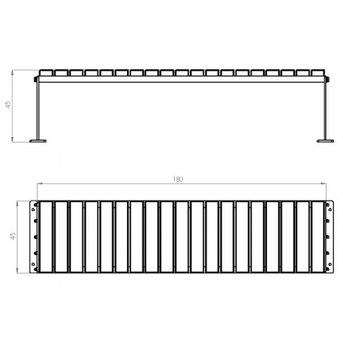 Лава GoodsMetall у стилі ЛОФТ 1800х450х450 - ЛС59 Лава GoodsMetall у стилі ЛОФТ 1800х450х450 - ЛС59