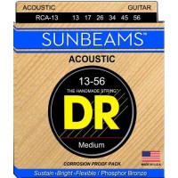 Струни для акустичної гітари 6 шт DR RCA-13 Sunbeams Phosphor Bronze Acoustic Guitar Strings Medium 13/56 Струни для акустичної гітари 6 шт DR RCA-13 Sunbeams Phosphor Bronze Acoustic Guitar Strings Medium 13/56