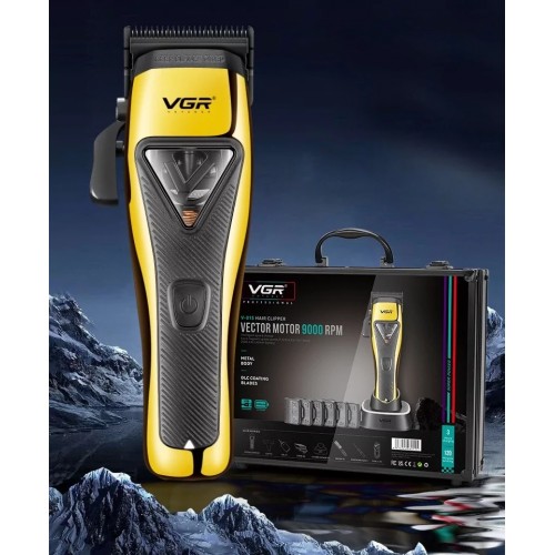 Машинка для стрижки VGR V-015 Pro 7Вт 2500 мАг Жовтий (2567341521) Машинка для стрижки VGR V-015 Pro 7Вт 2500 мАг Жовтий (2567341521)