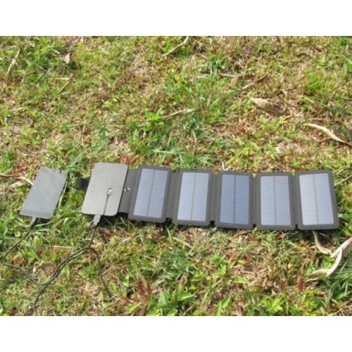 Зарядний пристрій на сонячних батареях No Brand Kernuap SunPower 10 Вт Чорний (1531625758) Зарядний пристрій на сонячних батареях No Brand Kernuap SunPower 10 Вт Чорний (1531625758)