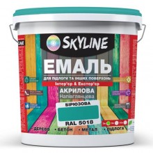 Эмаль для пола и других поверхностей акриловая SkyLine Бирюзовая RAL 5018 3 л