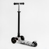 Самокат Best Scooter MAXI S 4 колеса PU СВІТЛО Skulls and flowers 60 кг Різнокольоровий (111817)