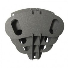 Настінний фасадний флагшток на 2 прапори Adore Décor 26х24х9 см Чорний