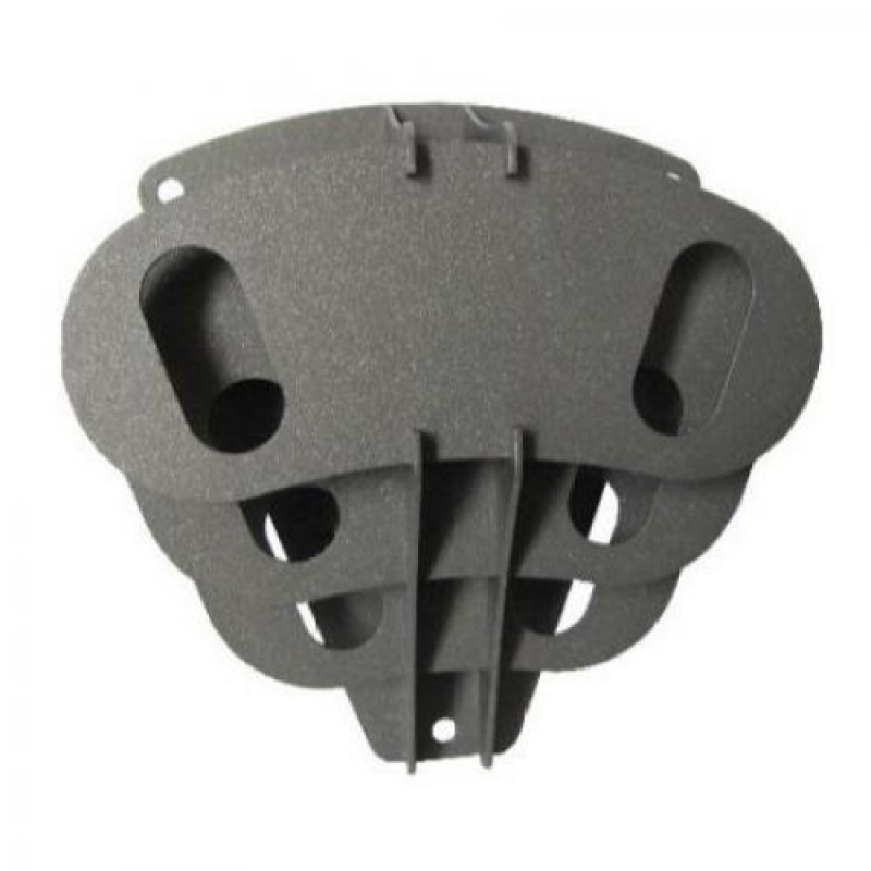 Настінний фасадний флагшток на 2 прапори Adore Décor 26х24х9 см Чорний