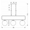 Люстра Candellux Jove 60x110 см Латунь (33-01573)