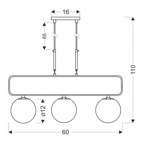 Люстра Candellux Jove 60x110 см Латунь (33-01573) Люстра Candellux Jove 60x110 см Латунь (33-01573)