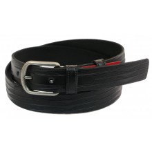 Шкіряний ремінь Skipper 110-130 x 3.3 см Чорний (1028-33)