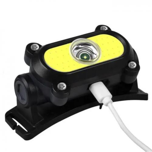 Ліхтар акумуляторний налобний HeadLight KX-210 XPE3W+COB5W