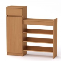 Тумба для взуття Компанит ТО 16 100х28х100 см Бук Тумба для взуття Компанит ТО 16 100х28х100 см Бук