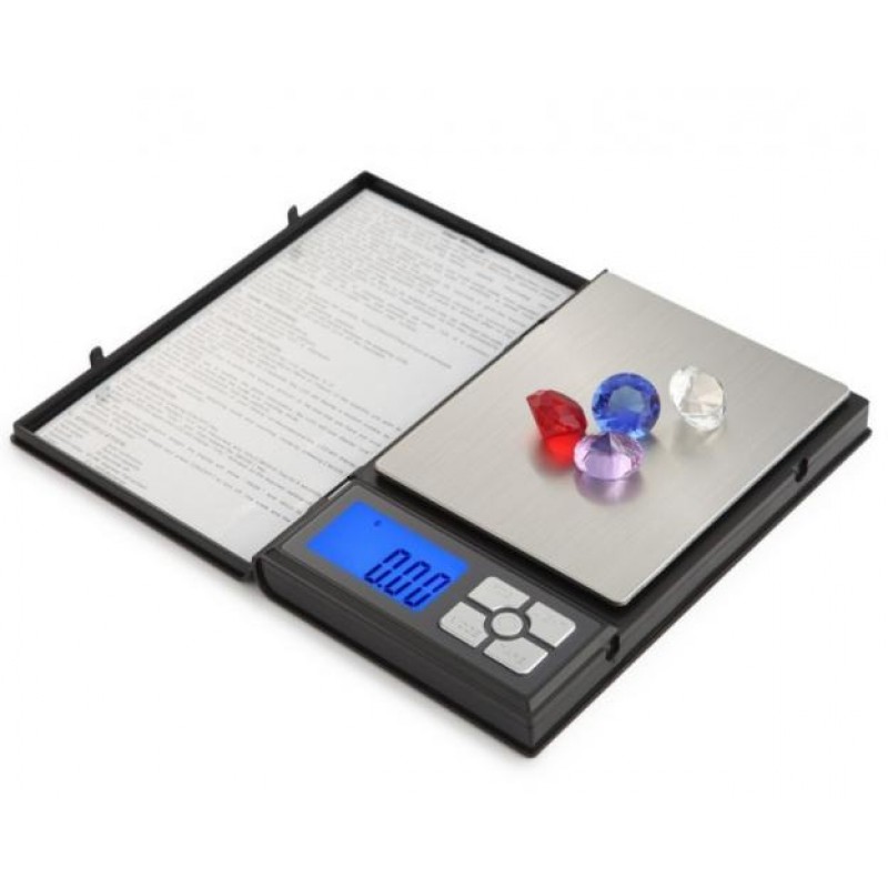 Портативні ювелірні ваги Notebook Series 0.01-500 г Чорний (2104618655)