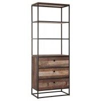 Стелаж для зберігання в стилі Loft NS-1957 2030x750x350 мм Черный Стелаж для зберігання в стилі Loft NS-1957 2030x750x350 мм Черный