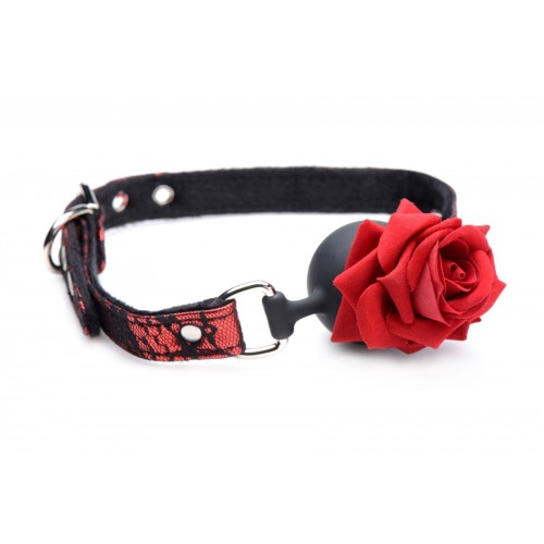 Кляп Master Series Eye-Catching Ball Gag With Rose (м'ята упаковка!!!) в інтернет супермаркеті PbayMarket!