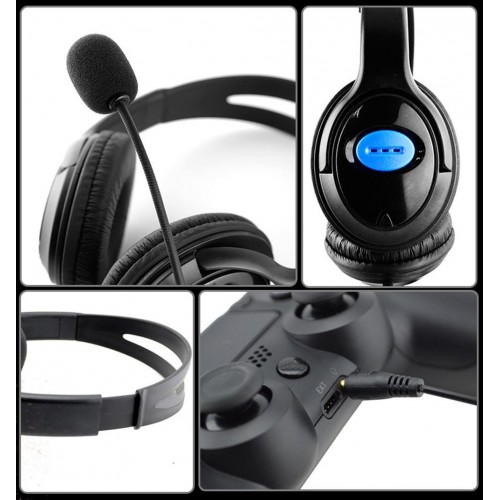 Ігрові дротові навушники-гарнітура Game Kit із мікрофоном для Sony PS4 PlayStation геймерські