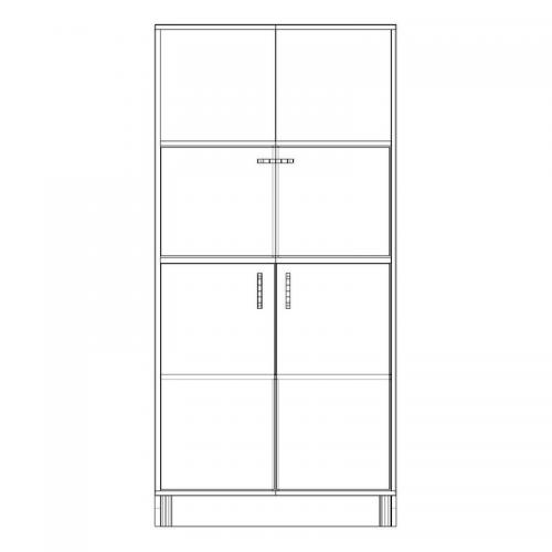 Шафа-Пенал Тиса Мебель ШС-844 Дуб сонома 166x35x80 см Шафа-Пенал Тиса Мебель ШС-844 Дуб сонома 166x35x80 см