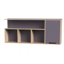 Полиця навісна Тиса Мебель Модуль 135 Сонома 600x236x1400 мм