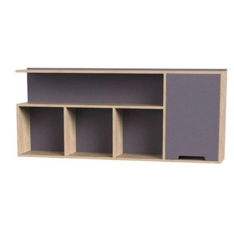 Полиця навісна Тиса Мебель Модуль 135 Сонома 600x236x1400 мм