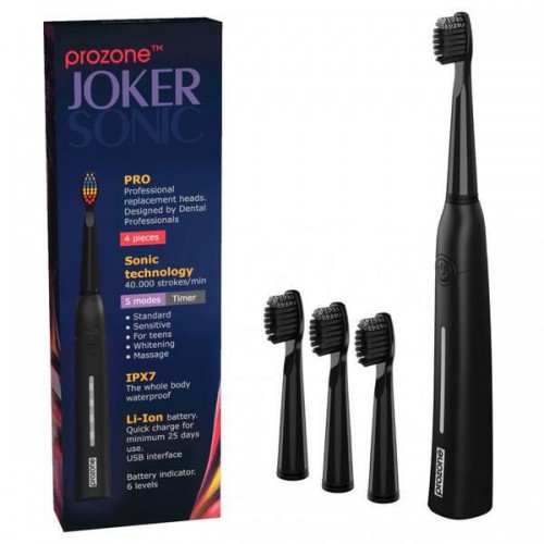 Звукова зубна щітка ProZone JOKER MagicGray Чорний в інтернет супермаркеті PbayMarket!