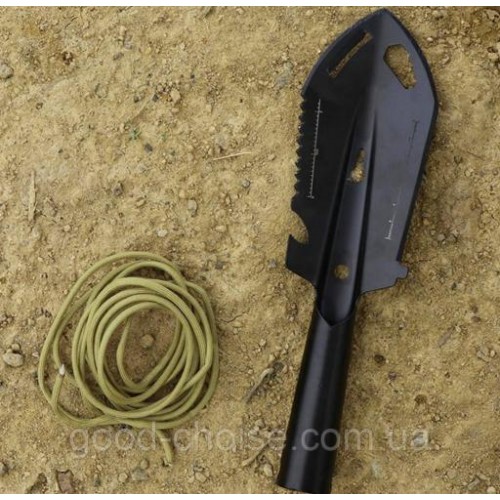 Лопата для туризму з чохлом Military 10 в 1 26x7x3 см Зелена Лопата для туризму з чохлом Military 10 в 1 26x7x3 см Зелена