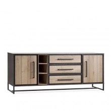 Комод у стилі Loft NS-254 830x2000x500 мм Черный