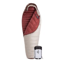 Спальний мішок з натуральним пухом Naturehike Snowbird NH20YD001 L 205x80 см Коричневий (2241557739)