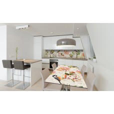 Наклейка вінілова на стіл Zatarga «Акварельні Птахи та Квіти» 650х1200 мм Z180347/1st