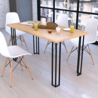 Стіл обідній GoodsMetall у стилі Лофт 1300х750х600мм Плант Стіл обідній GoodsMetall у стилі Лофт 1300х750х600мм Плант