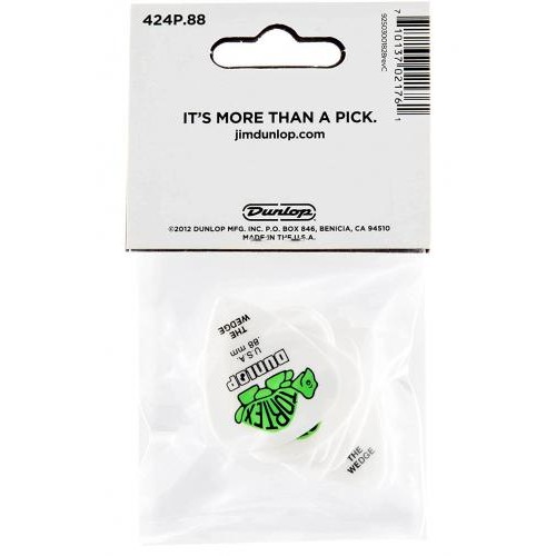 Медіатори Dunlop 424P.88 Tortex Wedge Player's Pack 0.88 mm Медіатори Dunlop 424P.88 Tortex Wedge Player's Pack 0.88 mm