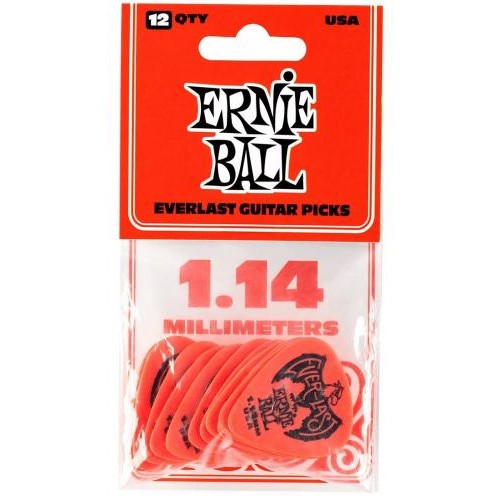 Медіатори Ernie Ball 9194 Red Everlast Guitar Player's Pack 1.14 mm (12 шт.) Медіатори Ernie Ball 9194 Red Everlast Guitar Player's Pack 1.14 mm (12 шт.)